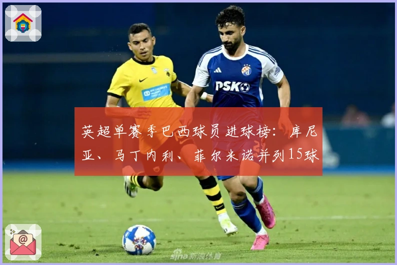 英超单赛季巴西球员进球榜：库尼亚、马丁内利、菲尔米诺并列15球第一